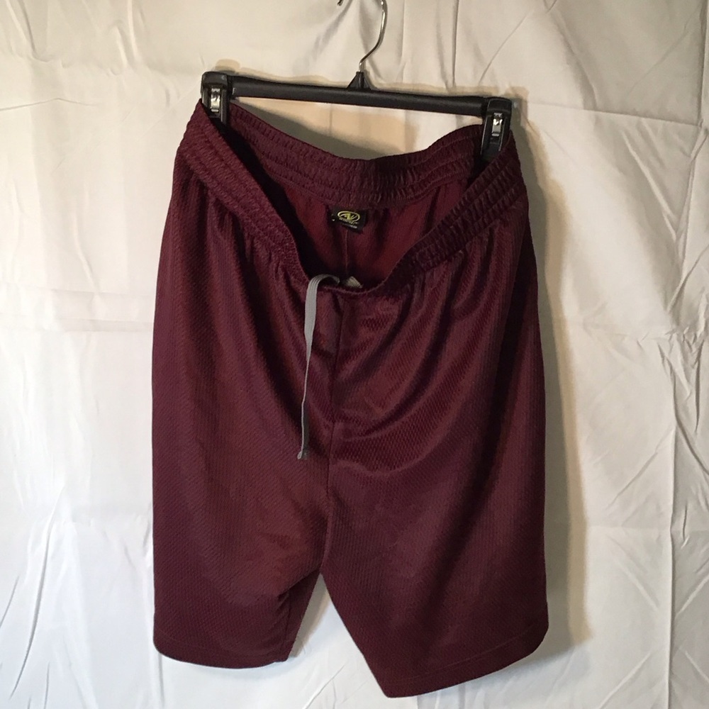 Men's Maroon Athletic Shorts